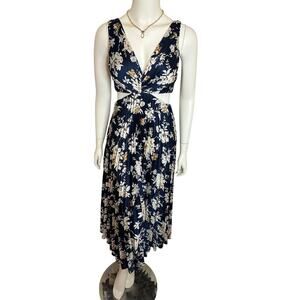 NWT Abercrombie The A&F Giselle Babydoll Maxi Dress Small